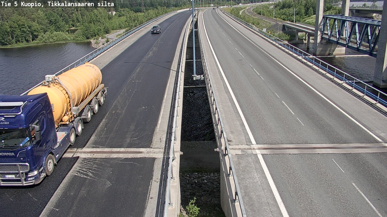 Weather Camera Image Road 5 Kuopio, Tikkalansaari, Kuopio, Pohjois-Savo