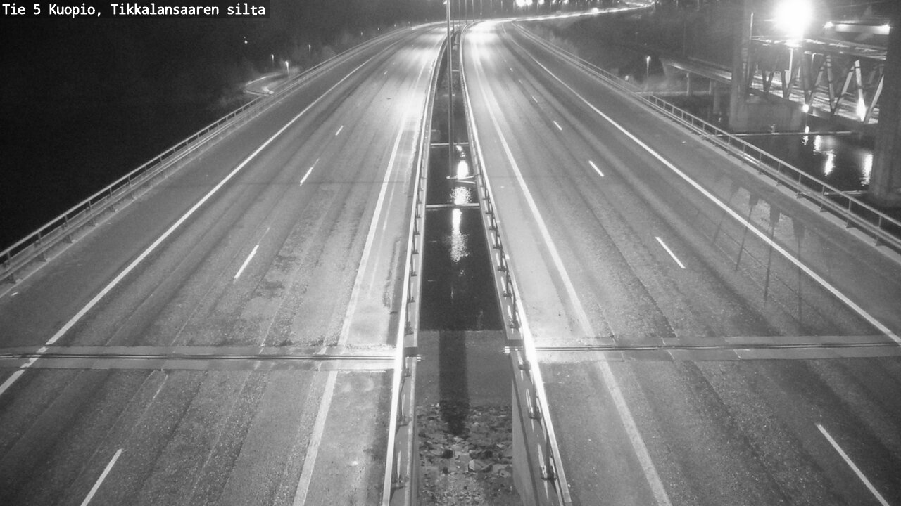 Weather Camera Image Road 5 Kuopio, Tikkalansaari, Kuopio, Pohjois-Savo