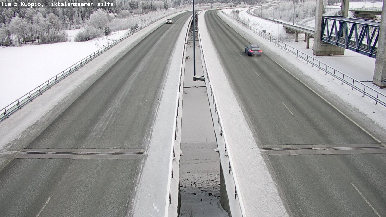Weather Camera Image Väg 5 Kuopio, Tikkalansaari, Kuopio, Pohjois-Savo
