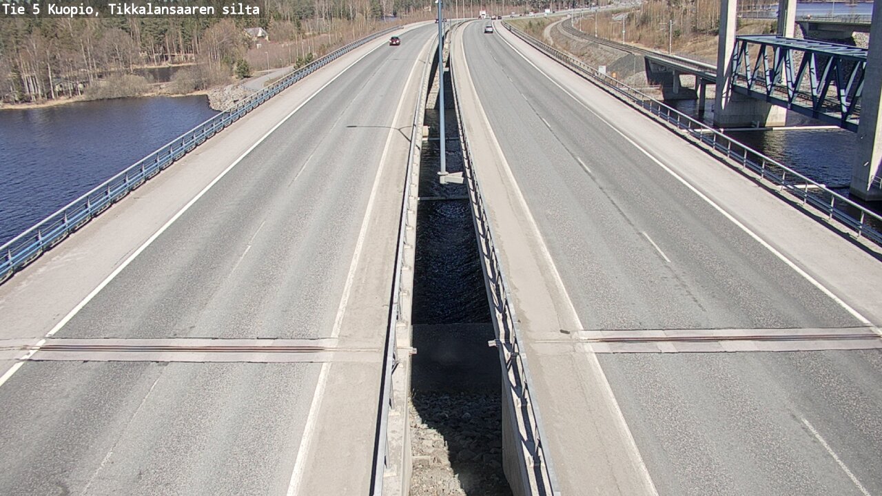 Weather Camera Image Väg 5 Kuopio, Tikkalansaari, Kuopio, Pohjois-Savo