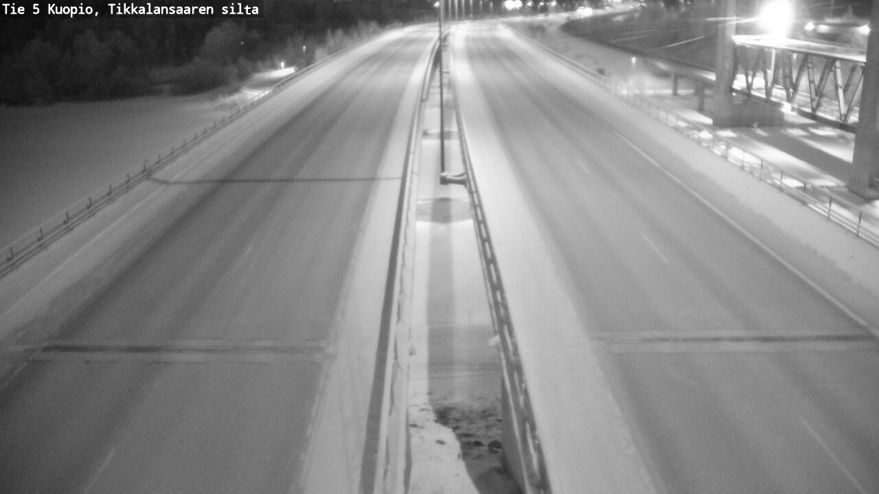 Weather Camera Image Road 5 Kuopio, Tikkalansaari, Kuopio, Pohjois-Savo