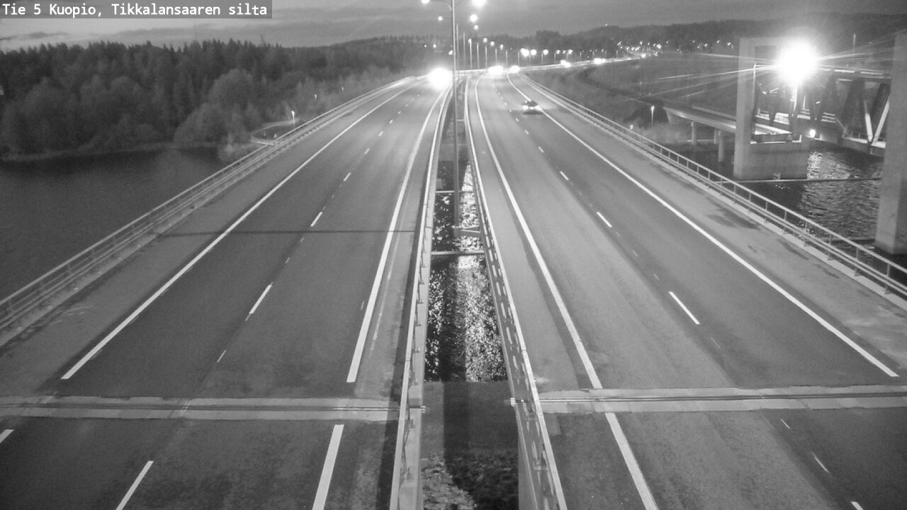 Weather Camera Image Väg 5 Kuopio, Tikkalansaari, Kuopio, Pohjois-Savo