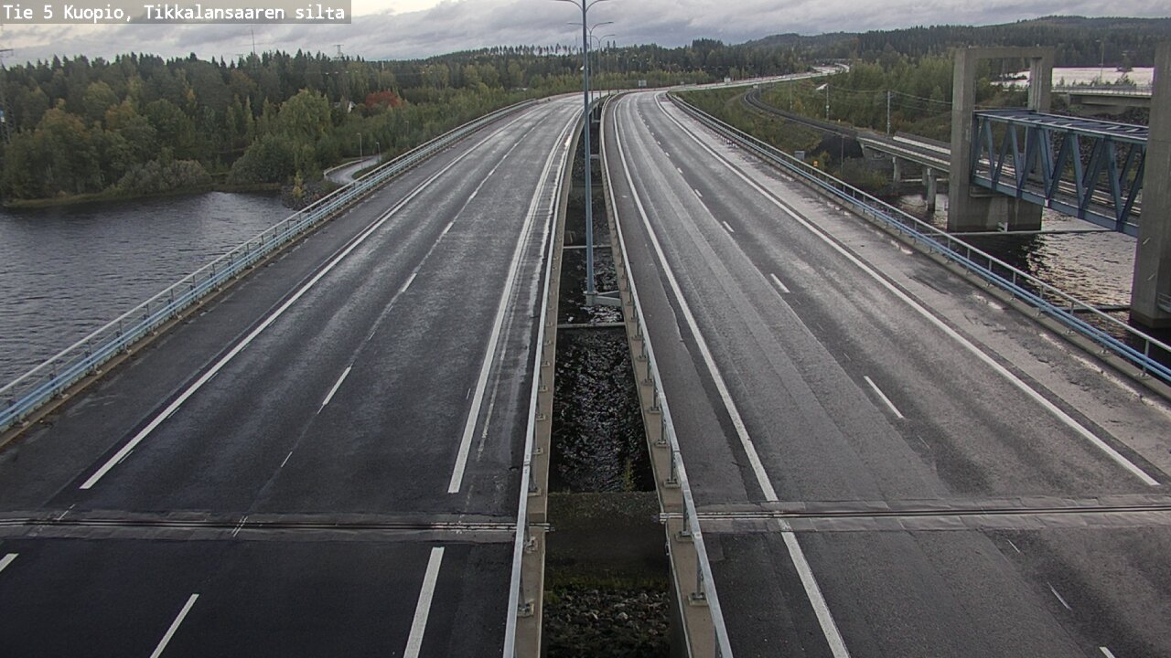 Weather Camera Image Väg 5 Kuopio, Tikkalansaari, Kuopio, Pohjois-Savo