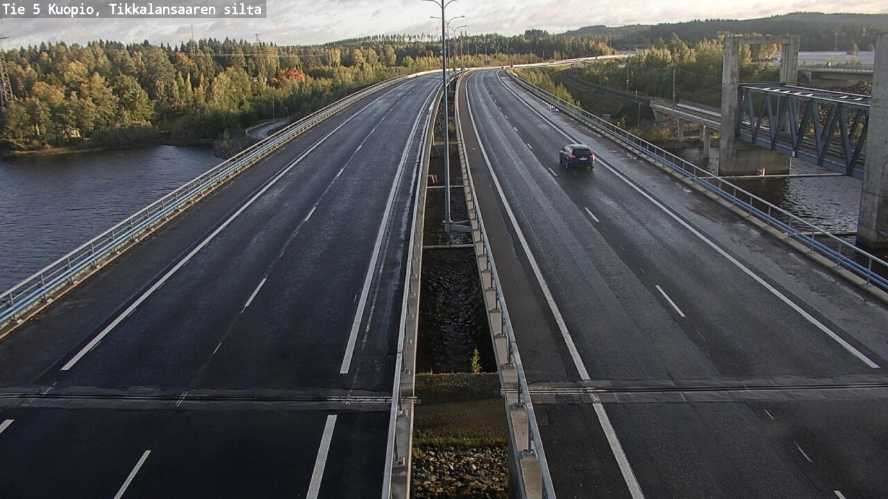 Weather Camera Image Väg 5 Kuopio, Tikkalansaari, Kuopio, Pohjois-Savo