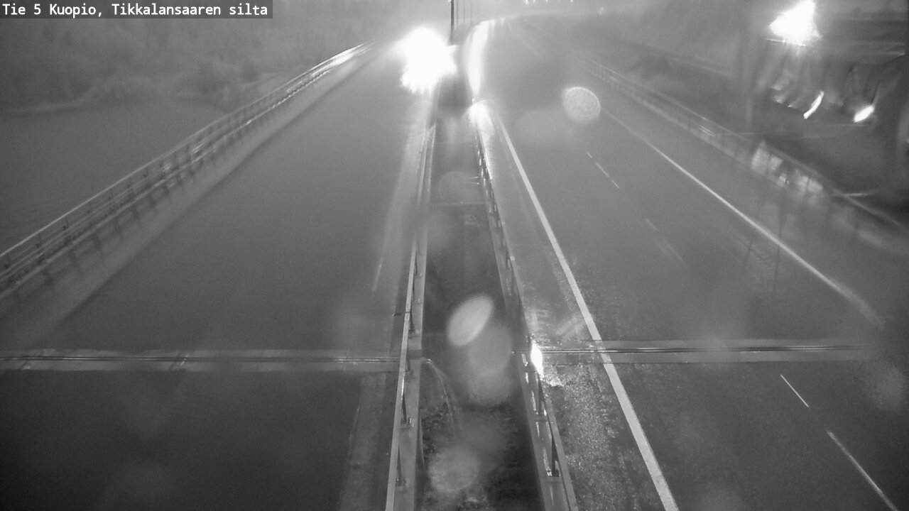 Weather Camera Image Road 5 Kuopio, Tikkalansaari, Kuopio, Pohjois-Savo