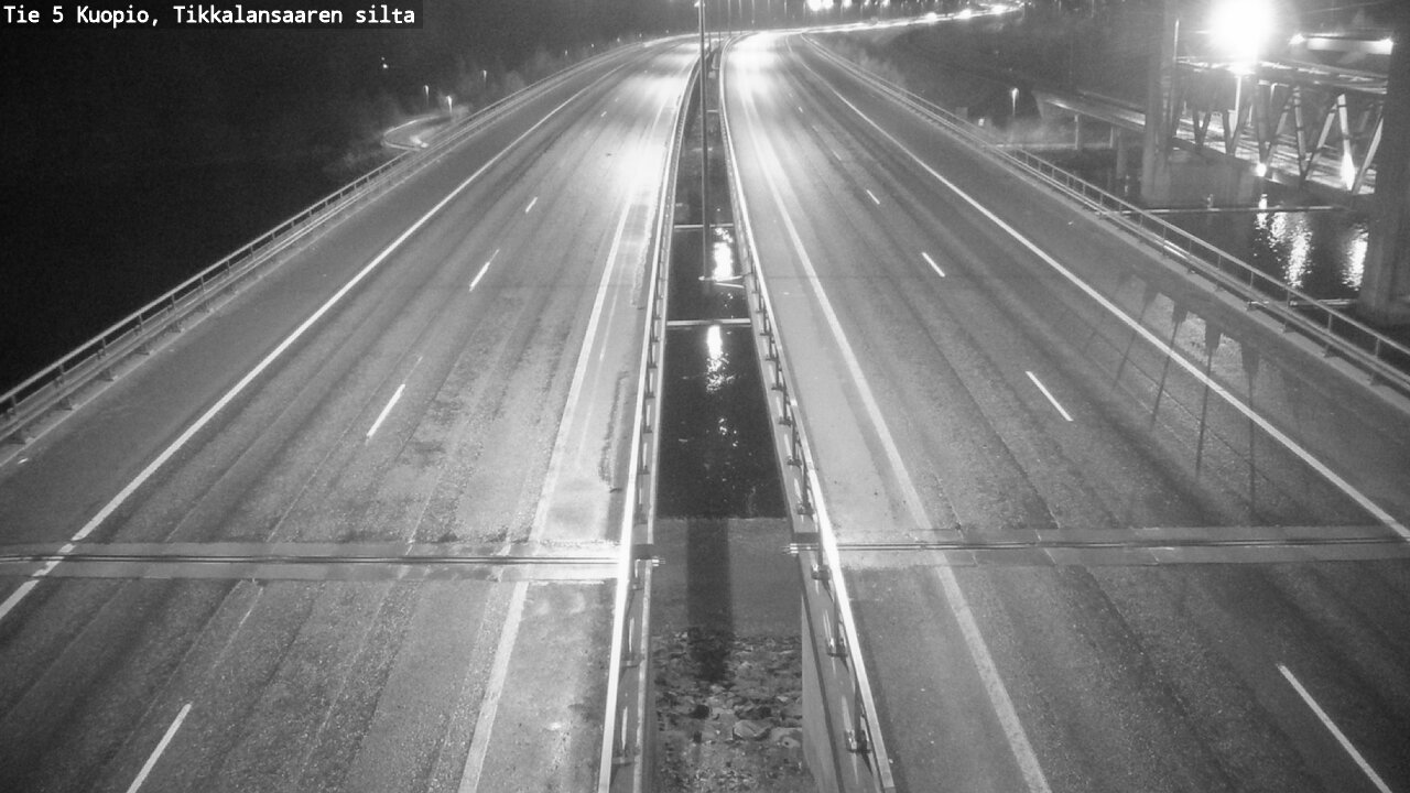 Weather Camera Image Road 5 Kuopio, Tikkalansaari, Kuopio, Pohjois-Savo