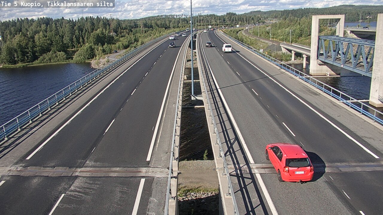 Kelikamerat Kuva Tie 5 Kuopio, Tikkalansaari, Kuopio, Pohjois-Savo