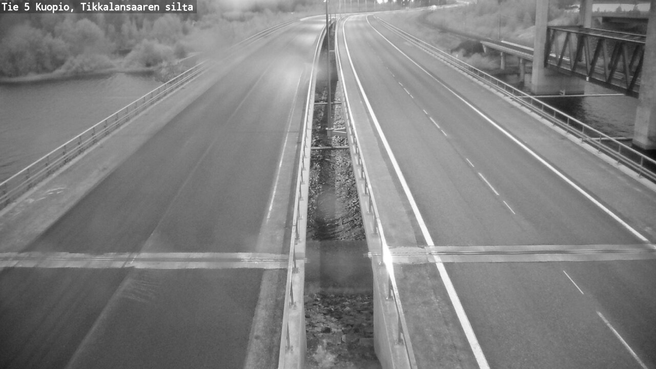 Weather Camera Image Road 5 Kuopio, Tikkalansaari, Kuopio, Pohjois-Savo