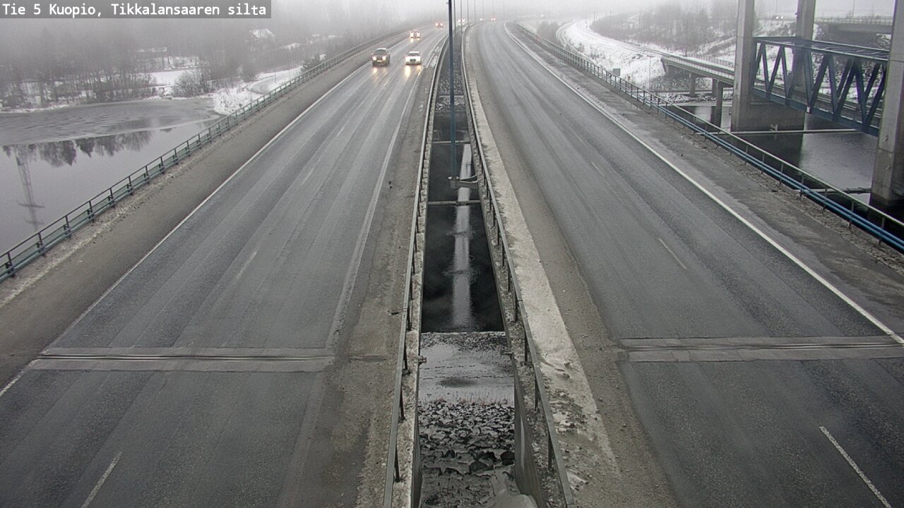 Weather Camera Image Road 5 Kuopio, Tikkalansaari, Kuopio, Pohjois-Savo