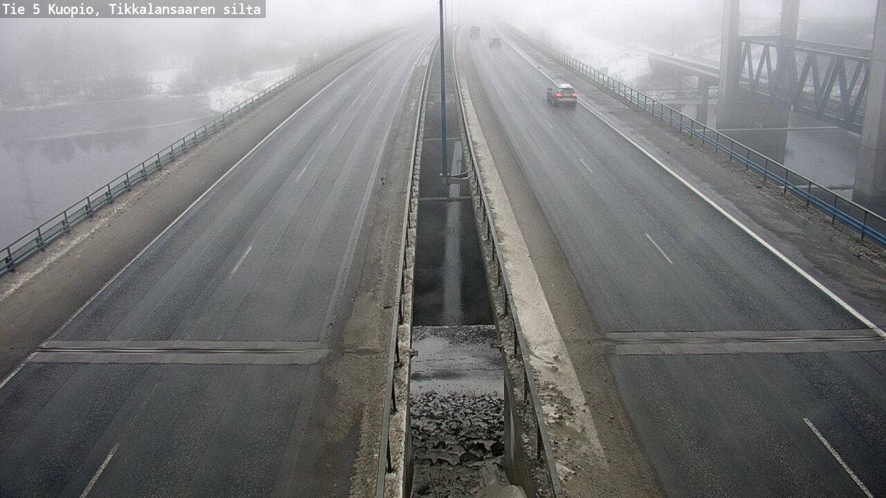 Weather Camera Image Road 5 Kuopio, Tikkalansaari, Kuopio, Pohjois-Savo