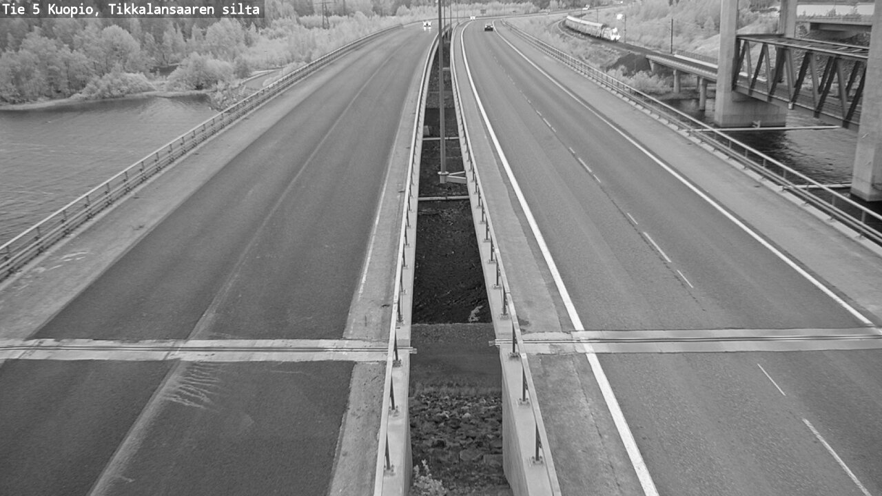 Weather Camera Image Road 5 Kuopio, Tikkalansaari, Kuopio, Pohjois-Savo