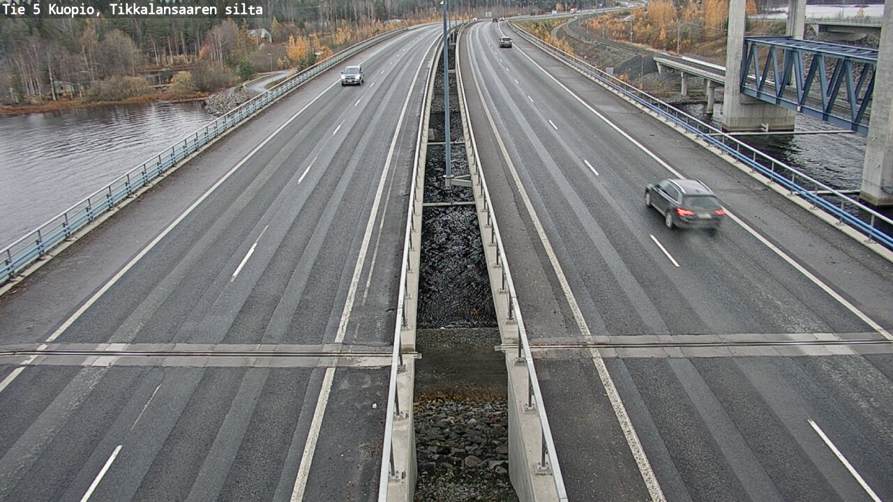 Weather Camera Image Väg 5 Kuopio, Tikkalansaari, Kuopio, Pohjois-Savo