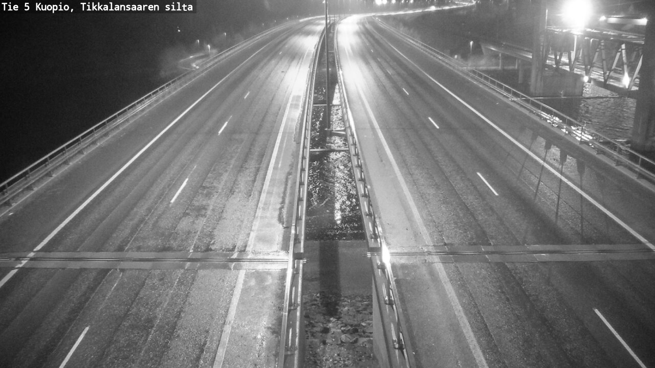 Weather Camera Image Road 5 Kuopio, Tikkalansaari, Kuopio, Pohjois-Savo