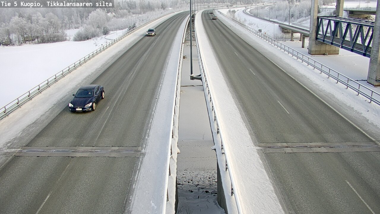 Weather Camera Image Väg 5 Kuopio, Tikkalansaari, Kuopio, Pohjois-Savo
