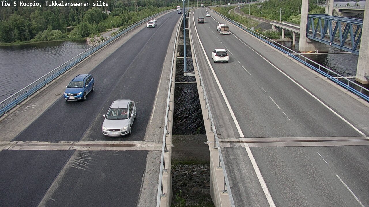 Weather Camera Image Road 5 Kuopio, Tikkalansaari, Kuopio, Pohjois-Savo