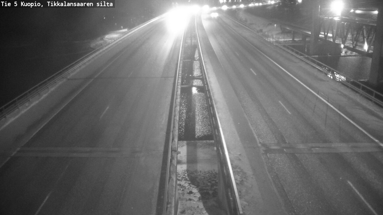 Weather Camera Image Road 5 Kuopio, Tikkalansaari, Kuopio, Pohjois-Savo