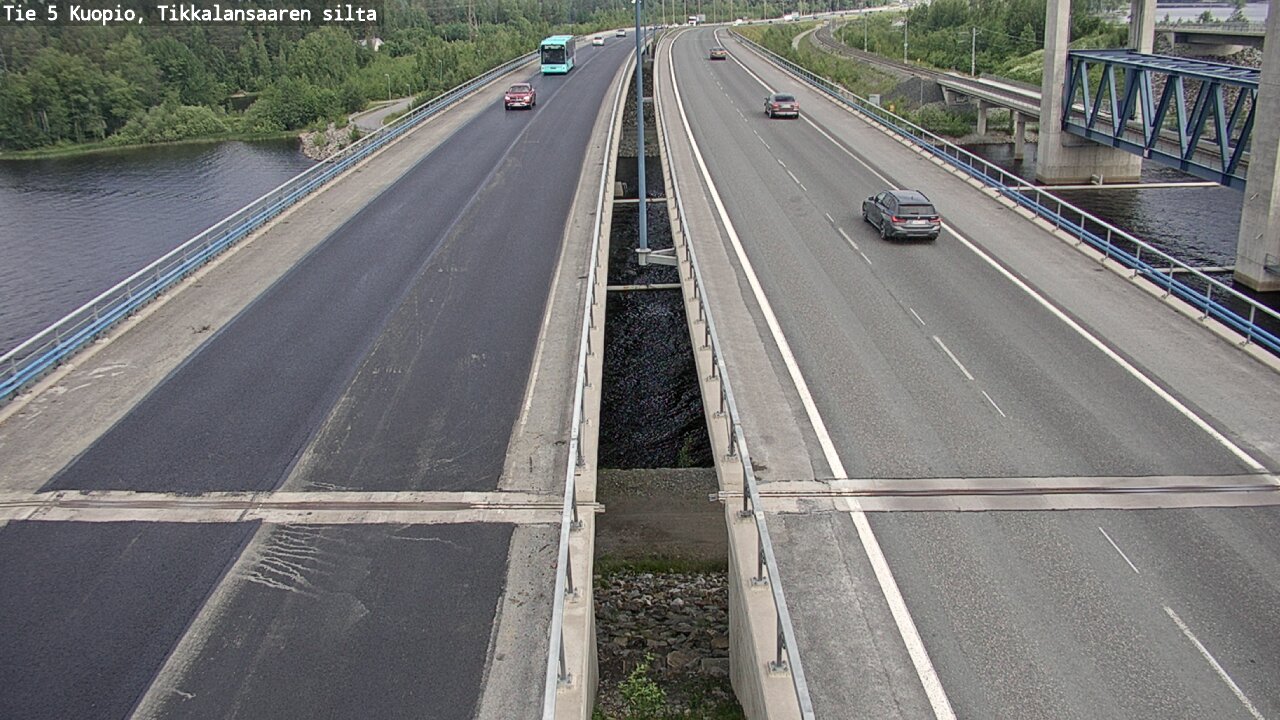 Weather Camera Image Road 5 Kuopio, Tikkalansaari, Kuopio, Pohjois-Savo