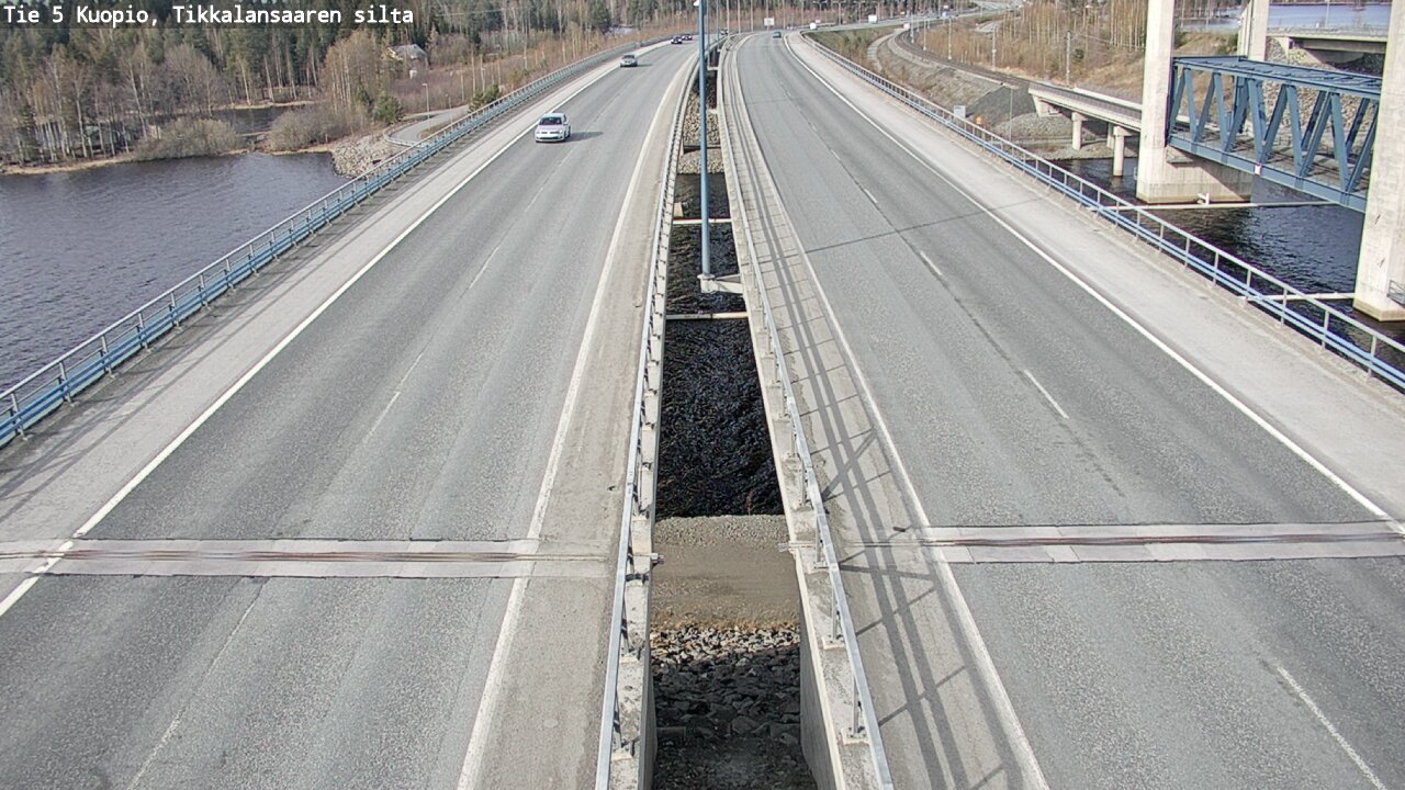 Weather Camera Image Väg 5 Kuopio, Tikkalansaari, Kuopio, Pohjois-Savo