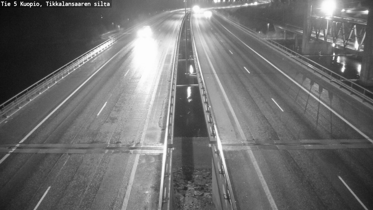 Weather Camera Image Road 5 Kuopio, Tikkalansaari, Kuopio, Pohjois-Savo