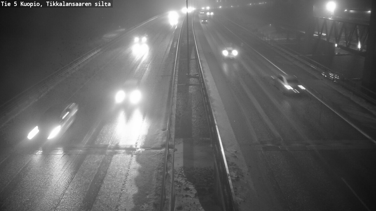 Weather Camera Image Road 5 Kuopio, Tikkalansaari, Kuopio, Pohjois-Savo