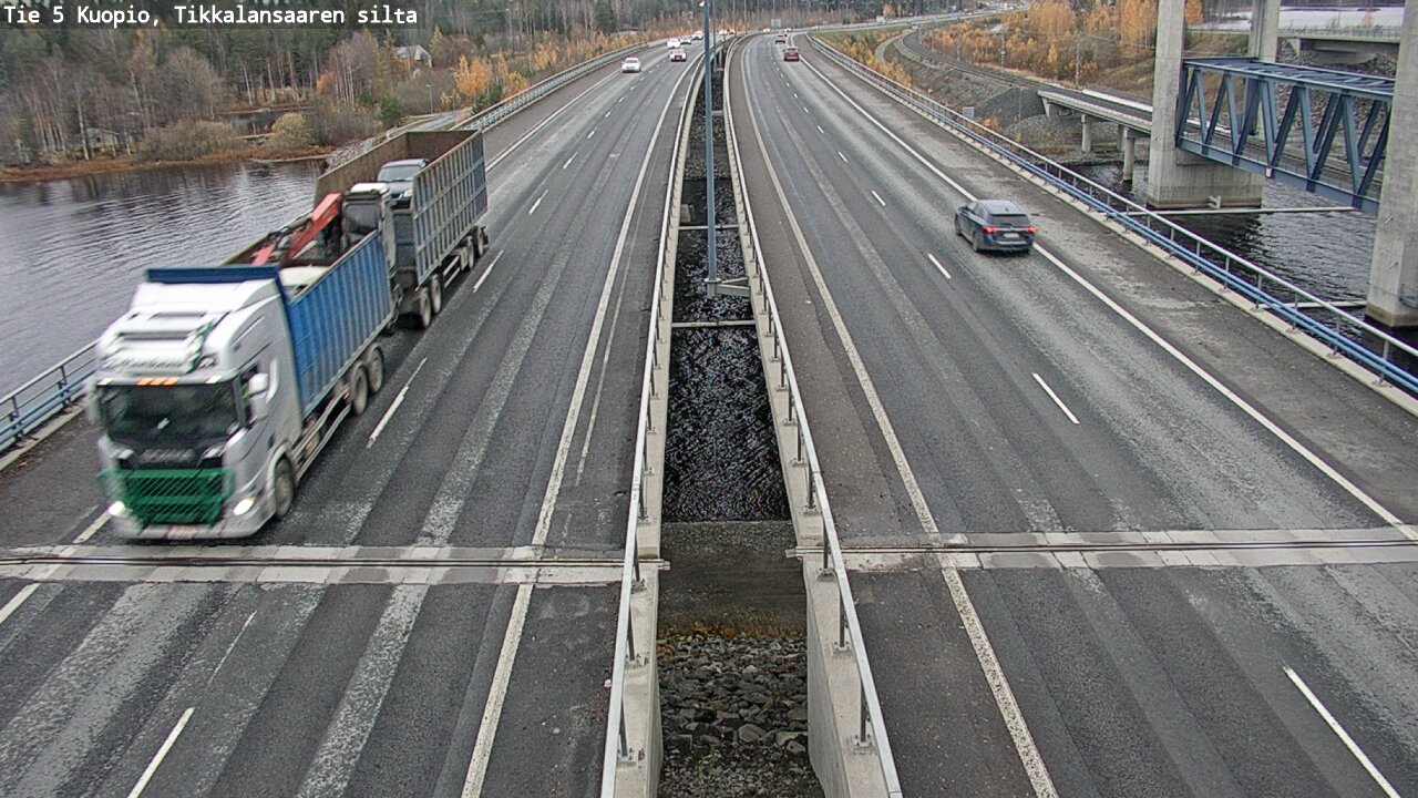 Weather Camera Image Väg 5 Kuopio, Tikkalansaari, Kuopio, Pohjois-Savo