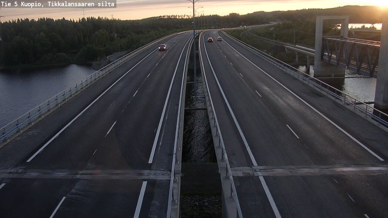 Weather Camera Image Väg 5 Kuopio, Tikkalansaari, Kuopio, Pohjois-Savo