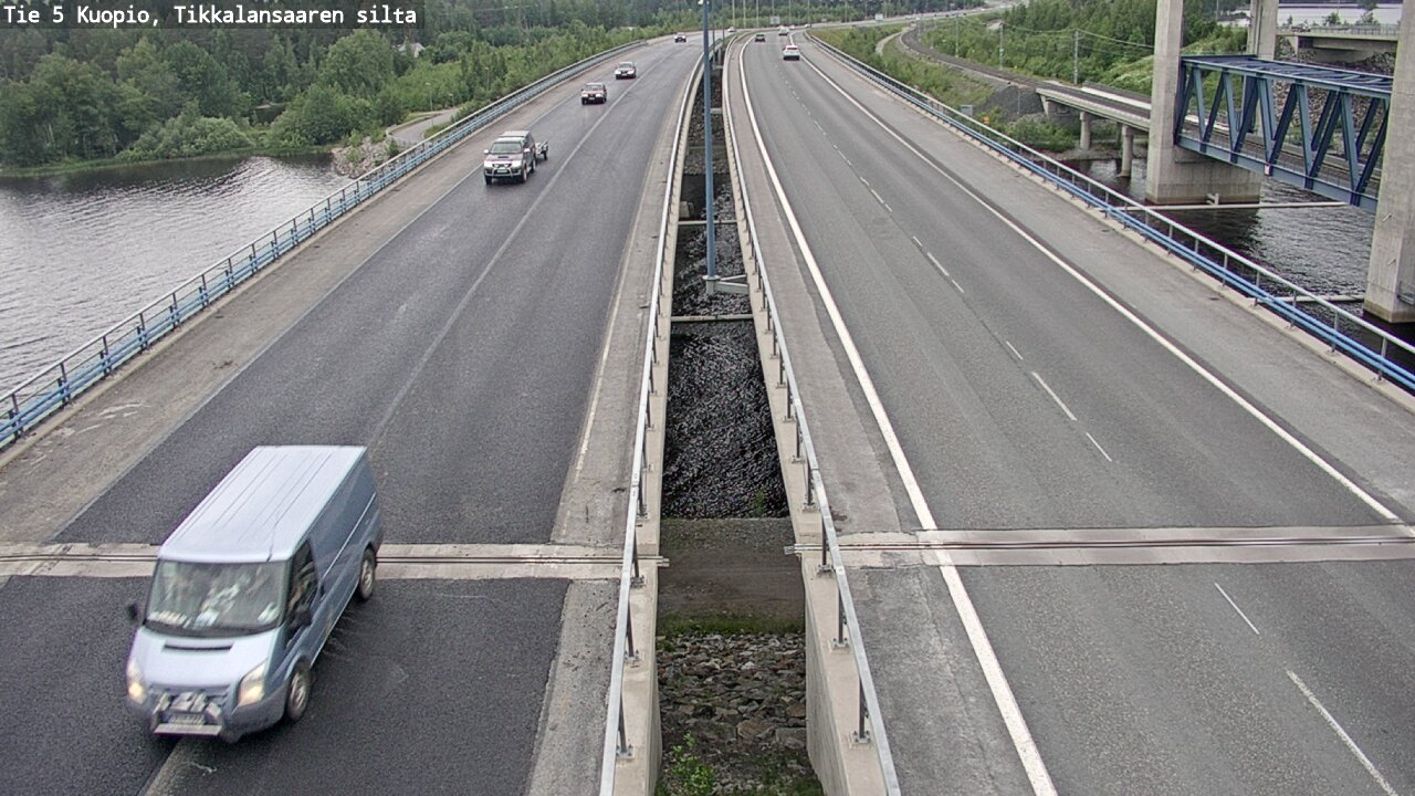 Weather Camera Image Road 5 Kuopio, Tikkalansaari, Kuopio, Pohjois-Savo