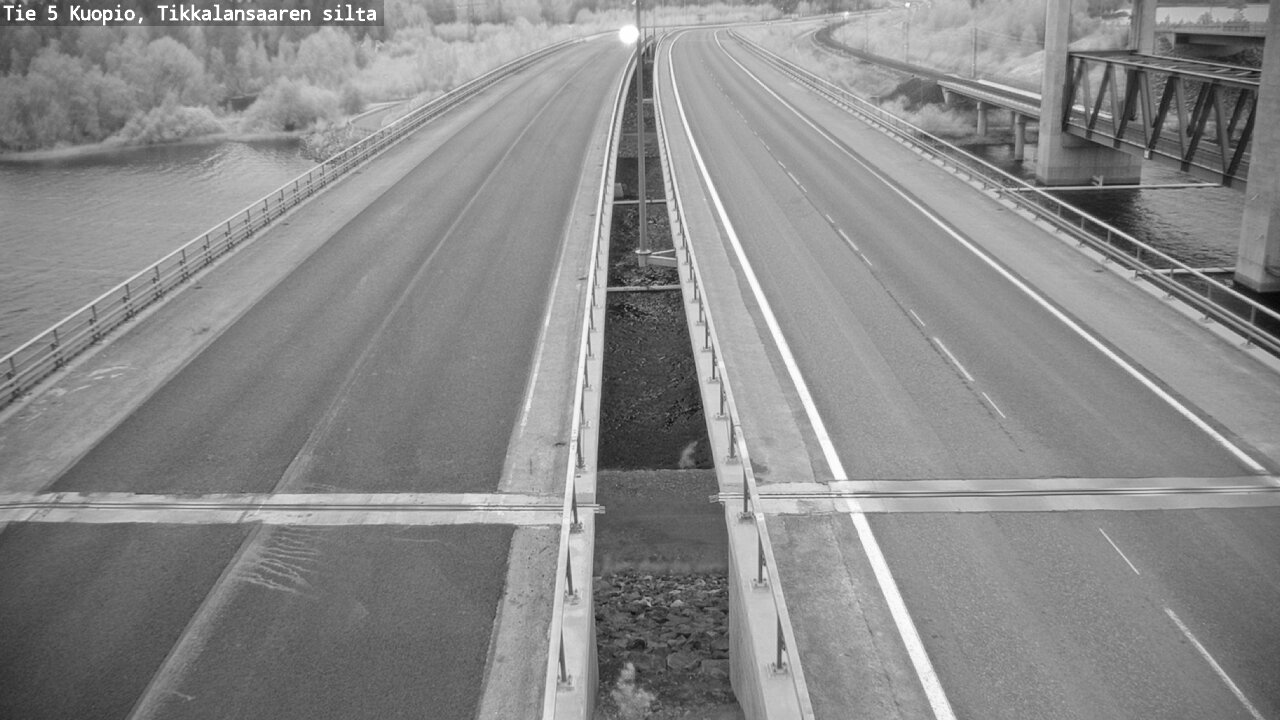 Weather Camera Image Road 5 Kuopio, Tikkalansaari, Kuopio, Pohjois-Savo