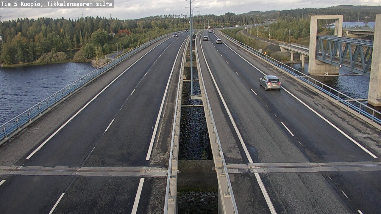 Weather Camera Image Väg 5 Kuopio, Tikkalansaari, Kuopio, Pohjois-Savo