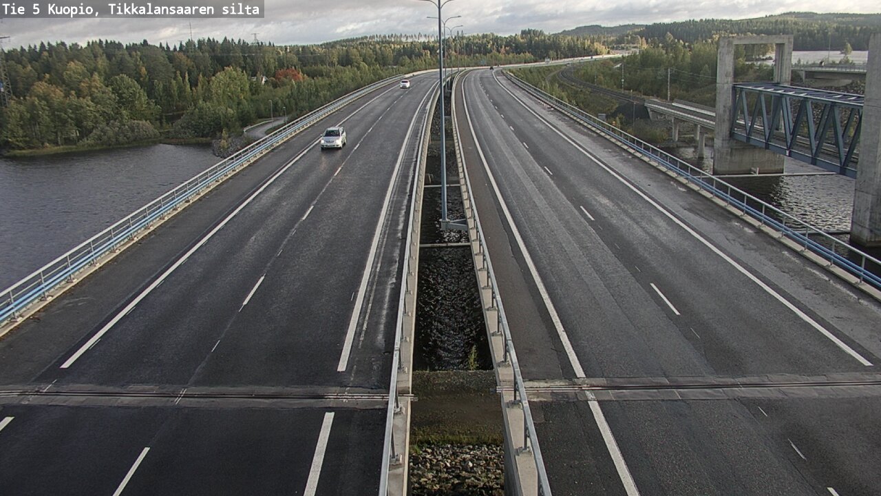 Weather Camera Image Väg 5 Kuopio, Tikkalansaari, Kuopio, Pohjois-Savo