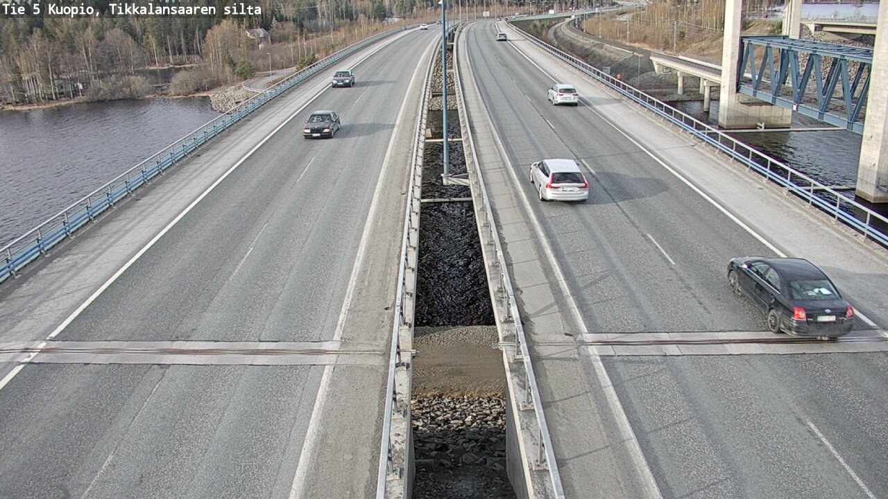 Weather Camera Image Väg 5 Kuopio, Tikkalansaari, Kuopio, Pohjois-Savo
