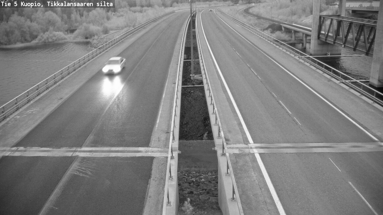 Weather Camera Image Road 5 Kuopio, Tikkalansaari, Kuopio, Pohjois-Savo