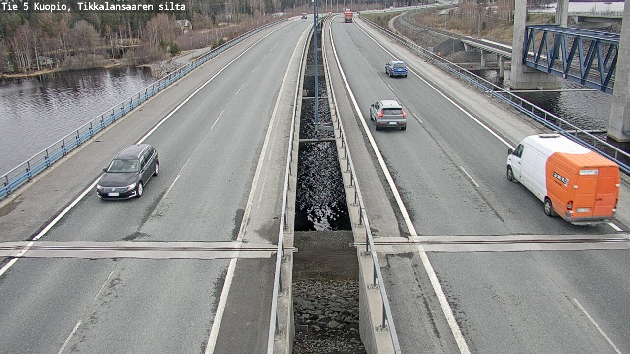 Weather Camera Image Väg 5 Kuopio, Tikkalansaari, Kuopio, Pohjois-Savo