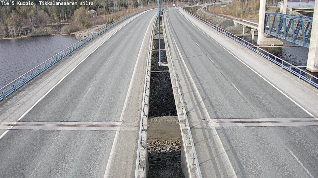Weather Camera Image Väg 5 Kuopio, Tikkalansaari, Kuopio, Pohjois-Savo