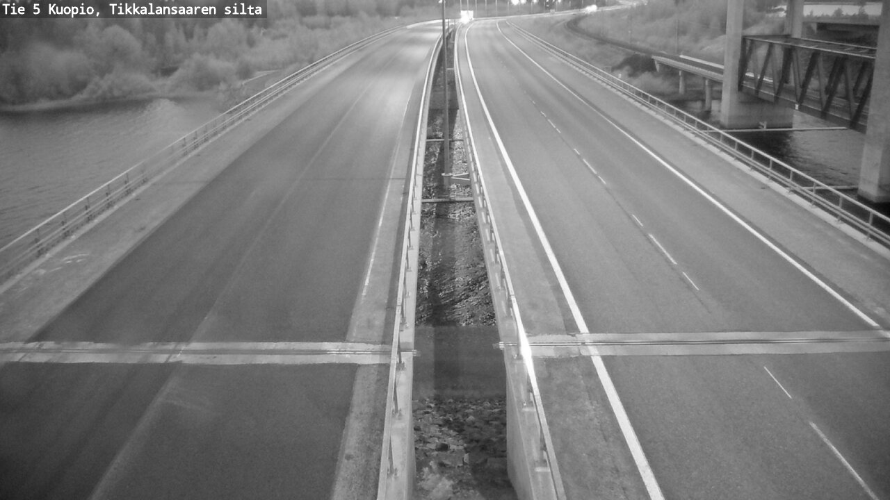 Weather Camera Image Road 5 Kuopio, Tikkalansaari, Kuopio, Pohjois-Savo