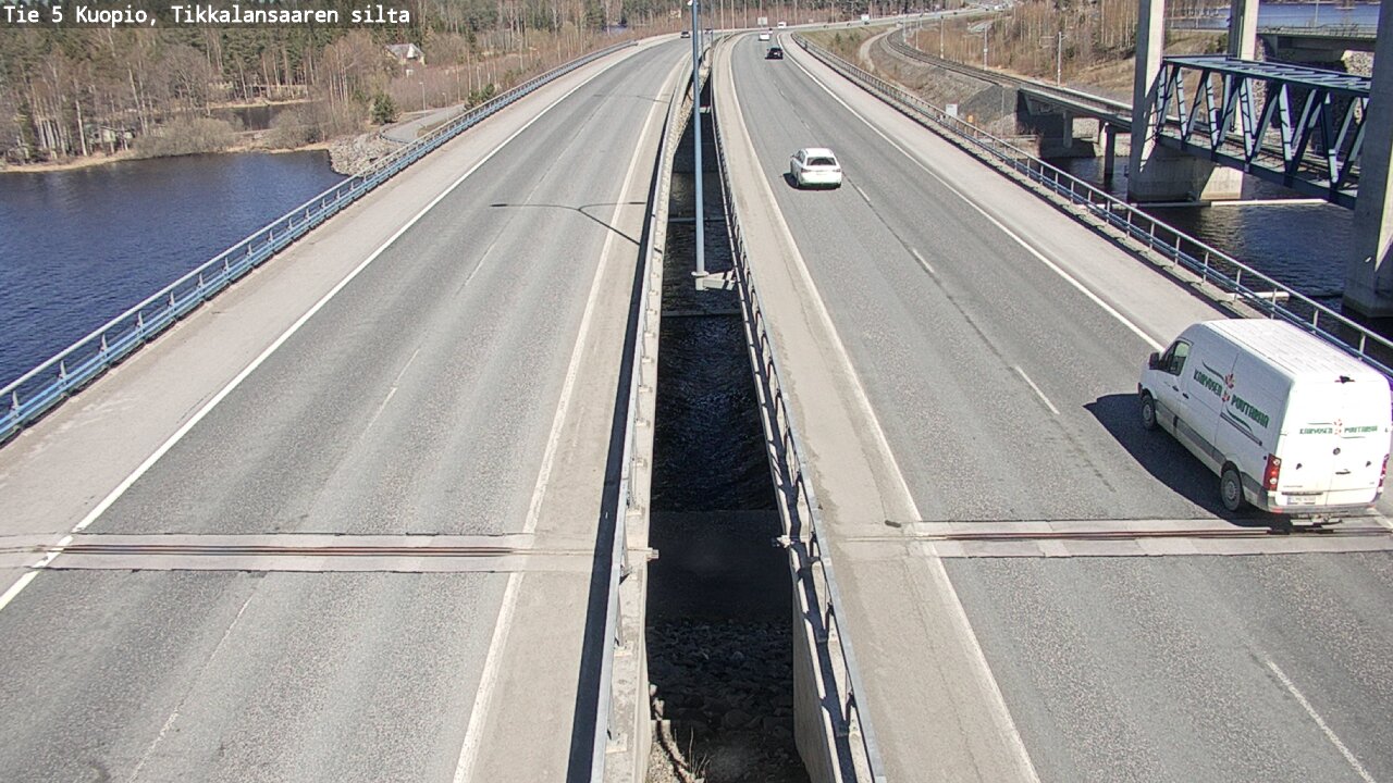 Weather Camera Image Väg 5 Kuopio, Tikkalansaari, Kuopio, Pohjois-Savo