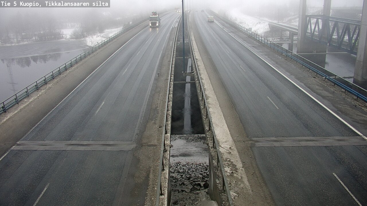 Weather Camera Image Road 5 Kuopio, Tikkalansaari, Kuopio, Pohjois-Savo