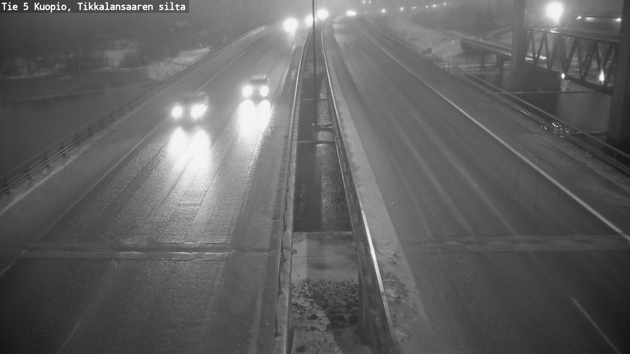 Weather Camera Image Road 5 Kuopio, Tikkalansaari, Kuopio, Pohjois-Savo