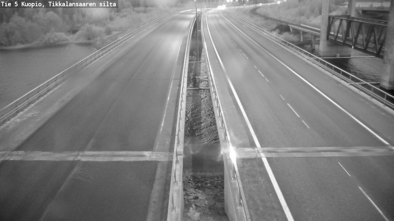 Weather Camera Image Road 5 Kuopio, Tikkalansaari, Kuopio, Pohjois-Savo