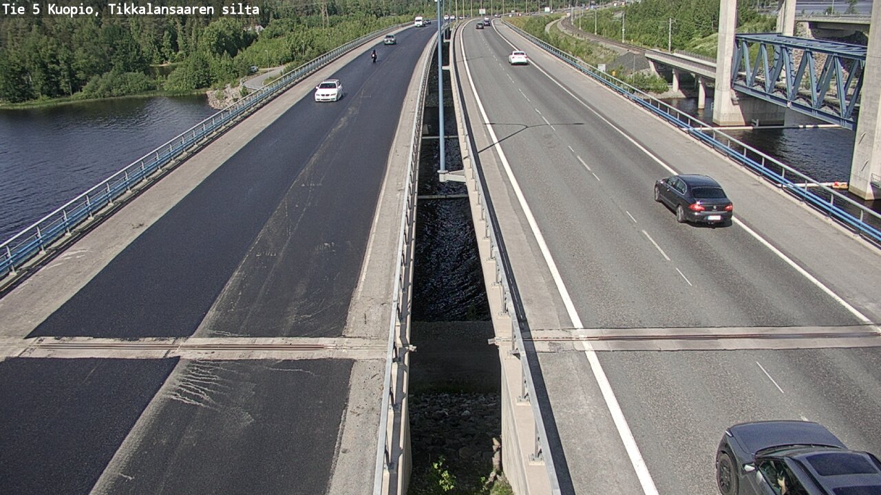 Weather Camera Image Road 5 Kuopio, Tikkalansaari, Kuopio, Pohjois-Savo