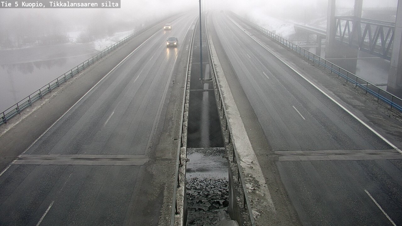 Weather Camera Image Road 5 Kuopio, Tikkalansaari, Kuopio, Pohjois-Savo