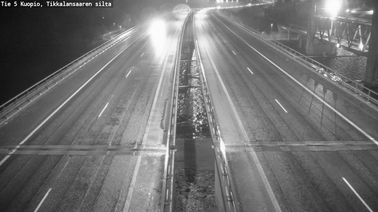 Weather Camera Image Road 5 Kuopio, Tikkalansaari, Kuopio, Pohjois-Savo