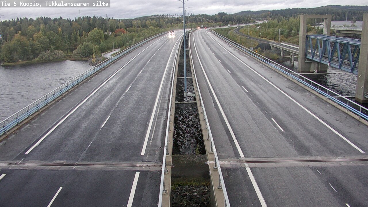 Weather Camera Image Väg 5 Kuopio, Tikkalansaari, Kuopio, Pohjois-Savo
