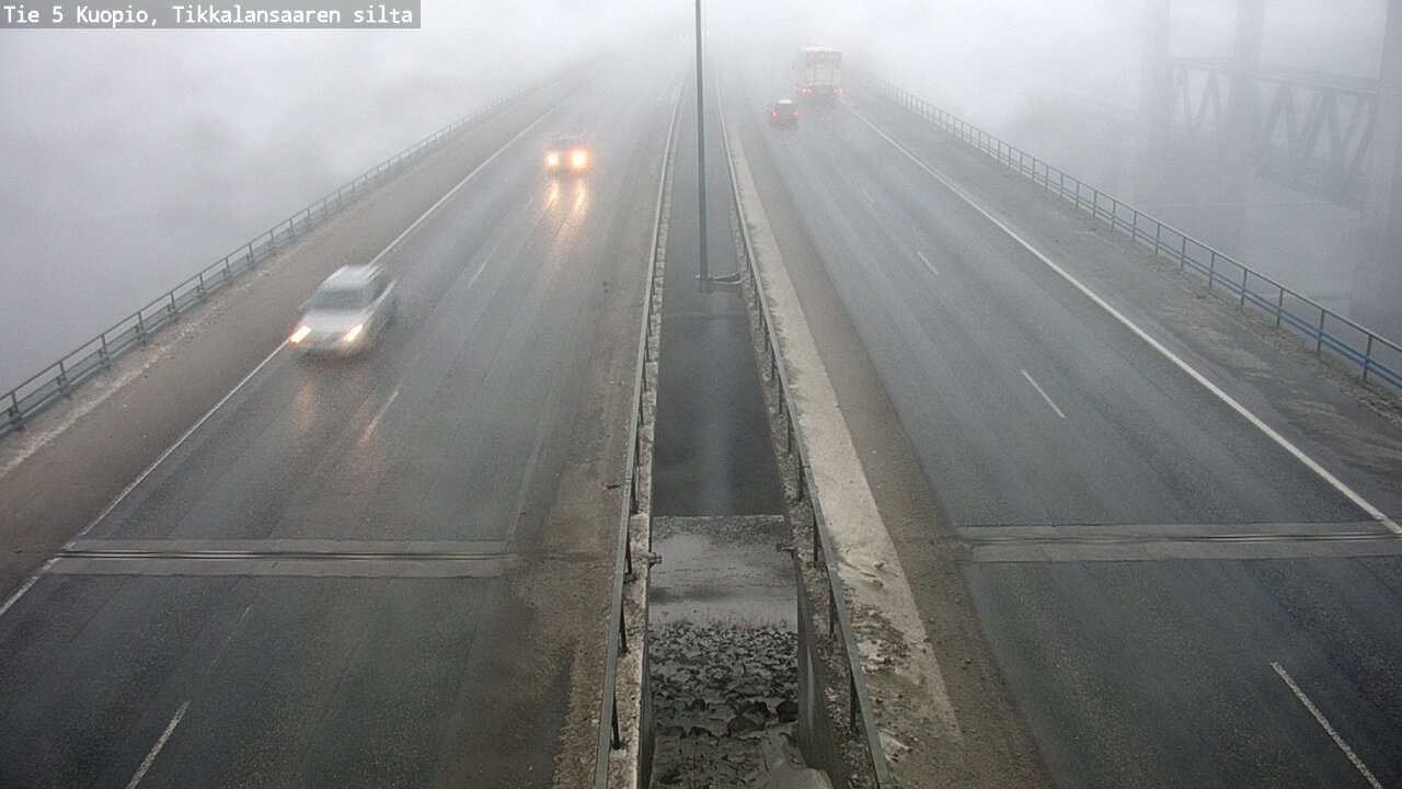 Weather Camera Image Road 5 Kuopio, Tikkalansaari, Kuopio, Pohjois-Savo