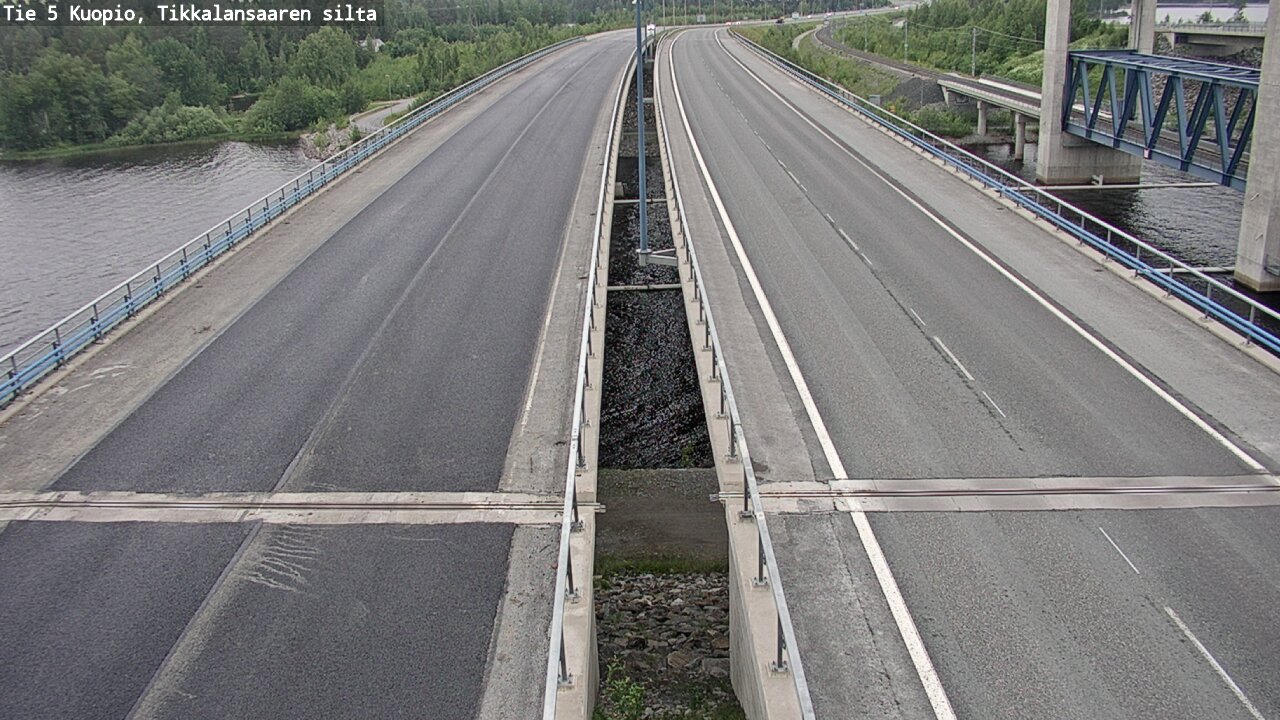 Weather Camera Image Road 5 Kuopio, Tikkalansaari, Kuopio, Pohjois-Savo