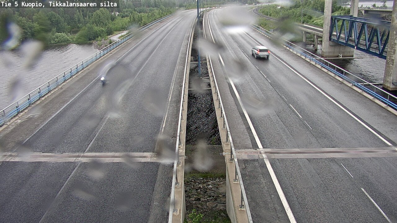 Weather Camera Image Road 5 Kuopio, Tikkalansaari, Kuopio, Pohjois-Savo