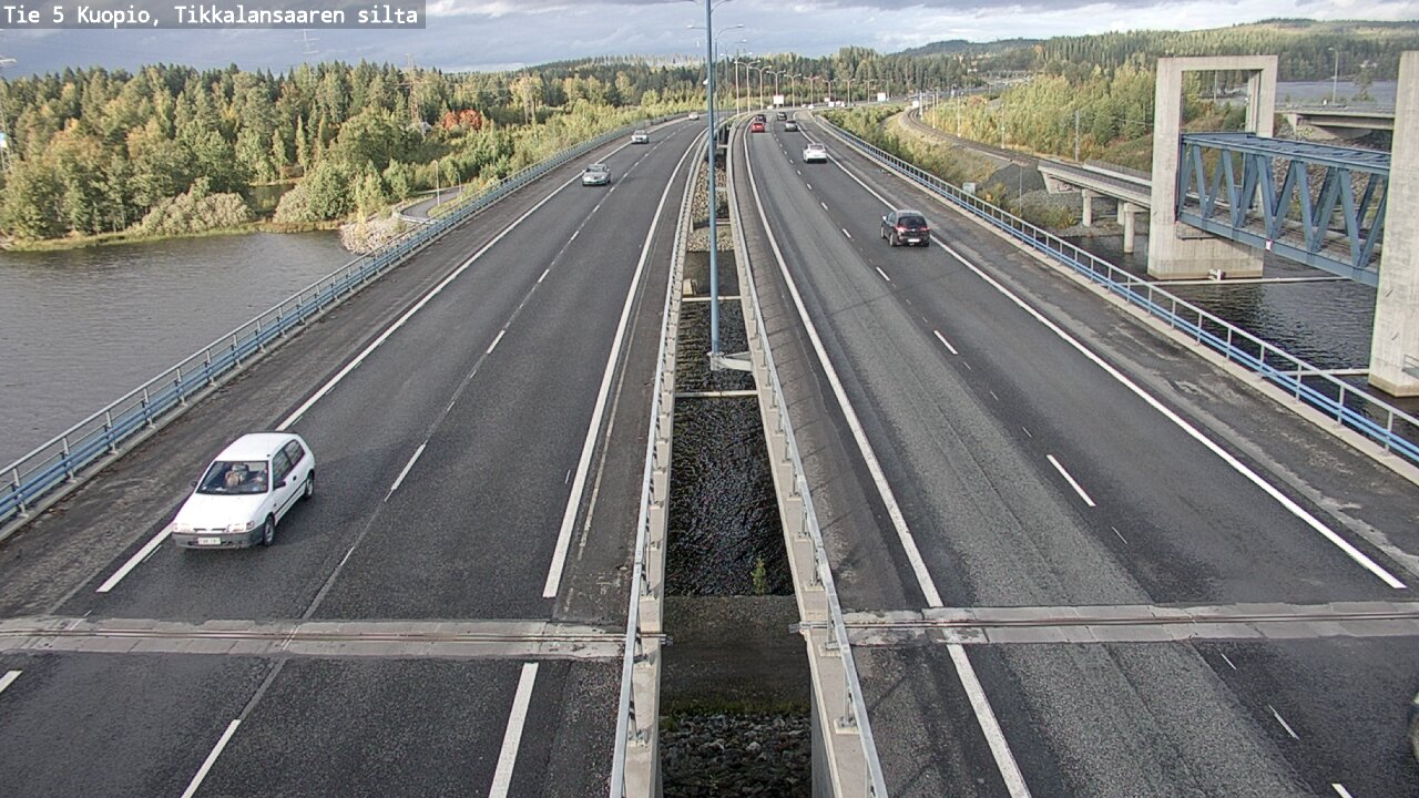 Weather Camera Image Väg 5 Kuopio, Tikkalansaari, Kuopio, Pohjois-Savo