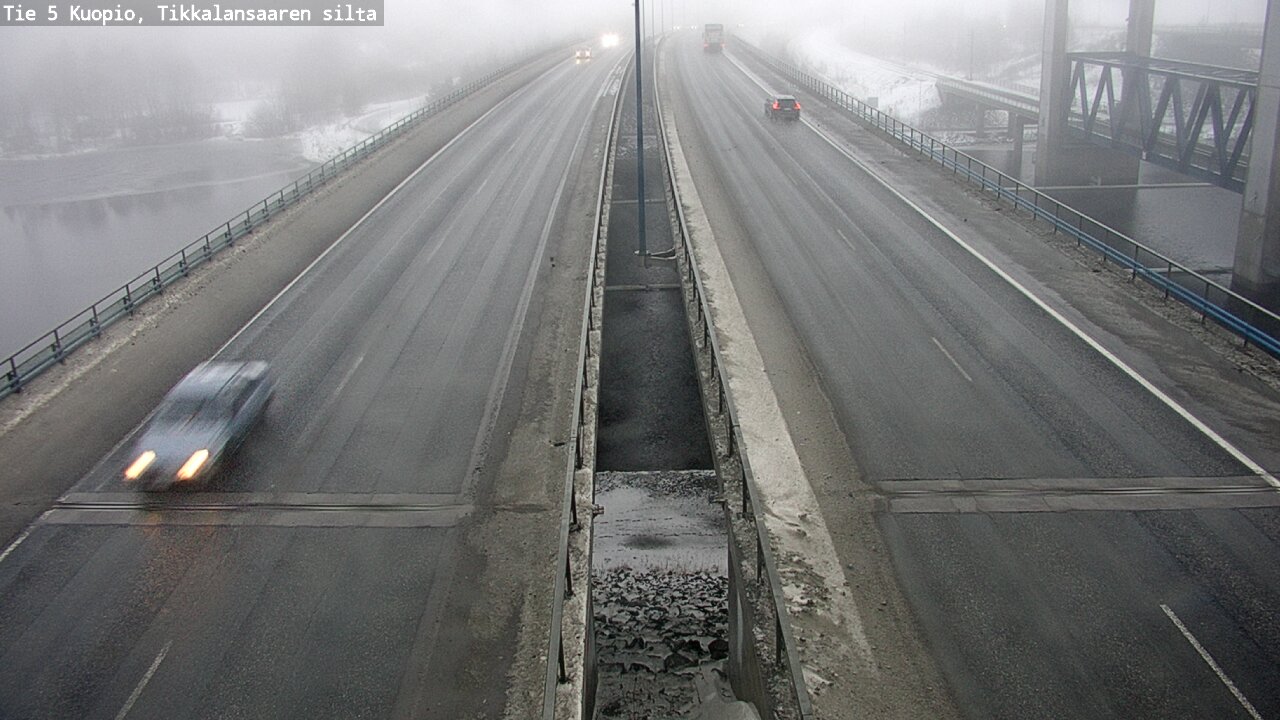 Weather Camera Image Road 5 Kuopio, Tikkalansaari, Kuopio, Pohjois-Savo
