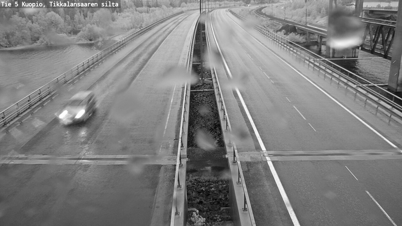 Weather Camera Image Road 5 Kuopio, Tikkalansaari, Kuopio, Pohjois-Savo