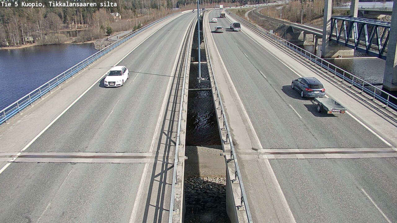 Weather Camera Image Väg 5 Kuopio, Tikkalansaari, Kuopio, Pohjois-Savo